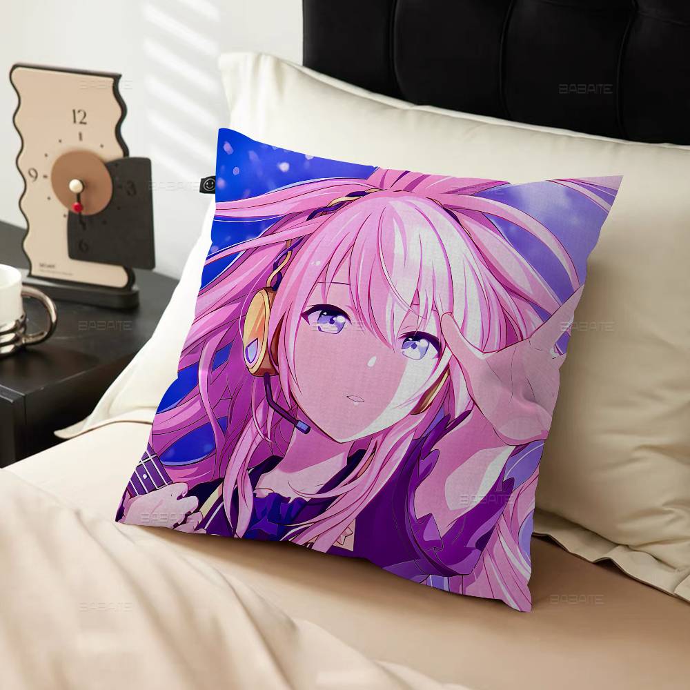 Megurine Luka Cartoon Pillow Cover for Bedroom Room and Living Room Sofa Decorative Cushion Cover