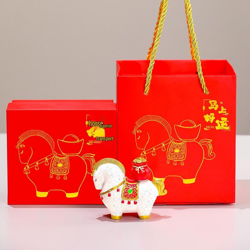 Year of the Horse Zodiac Gift Set: Contemporary Horse Ornament Souvenir
