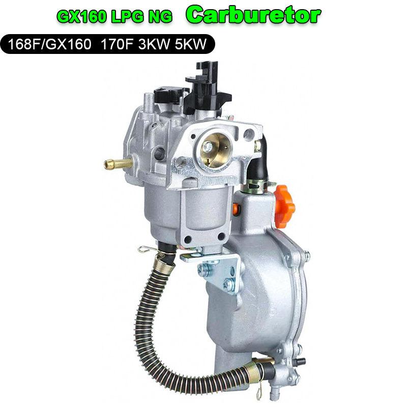 Engine Dual Fuel Carburetor LPG NG Conversion Kit Fits For GX160 GX200 168F 170F 3KW 5KW Chainsaw Grass Trimmer Brush Cutter