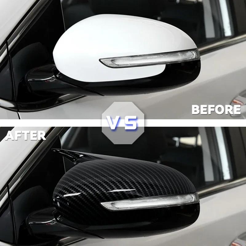 For Kia Sportage KX5 2016-2019 Pair Rearview Mirror Cover Side Reversing Mirror Caps Rear View Mirror Trim Car Accessories