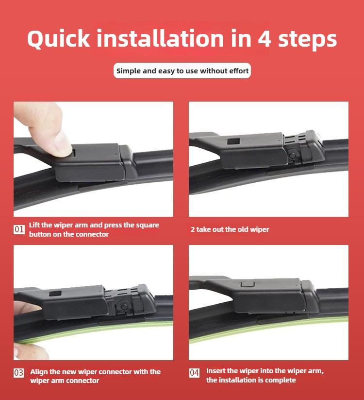 For Tesla Model Y Juniper 2025 2021-2026 26''-20'' Car Wiper Blade Front Wipers Fit Push Button Arm Windscreen Auto Wiper Blades