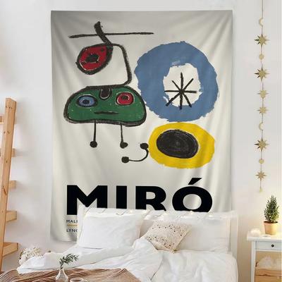 Joan Miro Expoziție Abstractă Vintage Tapiserie Anime Agățată Tarot Hippie Covorașe de Perete Cearșafuri pentru Agățat pe Peretele Camerei