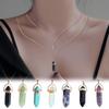 Multi Layered Necklace Hexagonal Bullet Gothic Natural Stone Moon Supernatural Pentagram Choker Pendant Women Gifts
