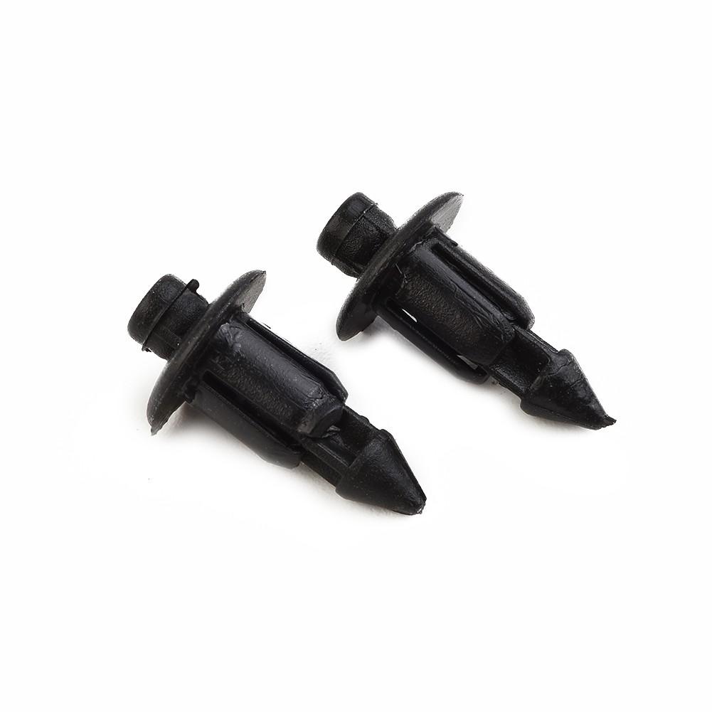 Parts Snap Clips Plastic Rivets Suzuki 50pcs 6MM Black