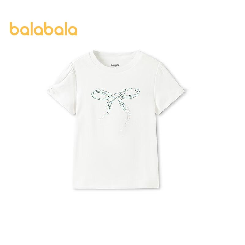 Balabala Girl s Pure Cotton Short-Sleeve T-Shirt 110