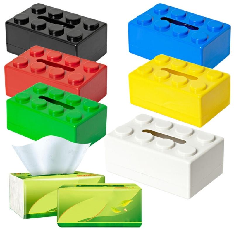 Innovative Brick Design Tissue Holder Multipurpose Desktop Paper Towel Organizer Napkin Dispenser Kitchen Decoration