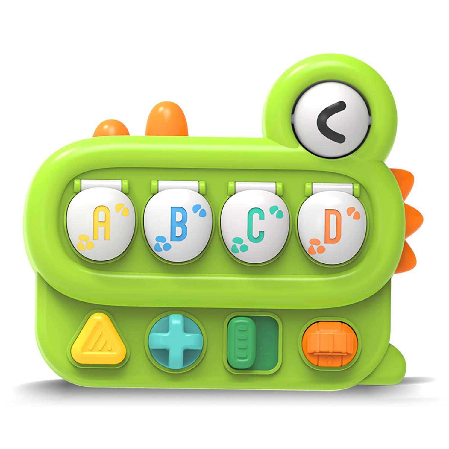 Dinosaur puzzle switch box hide and seek, children s early education color recognition toy