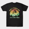 Tricou Negru cu Imprimeu pentru Bărbați Nu Mă Urma Fac Lucruri Prostești Ciclism Imprimeu pe Hârtie de Transfer Fără Tăiere Tricou din Bumbac