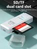 1PC Mini High Speed 2 in 1 Multi Card Reader USB 3.0 Micro SD TF Card Memory Flash Drive Adapter
