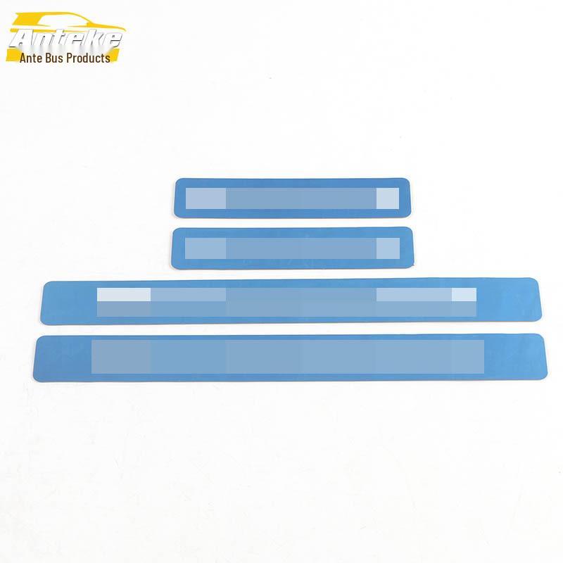 Stainless Steel Door Sill Decorative Strip for 21 Mustang Mach-E