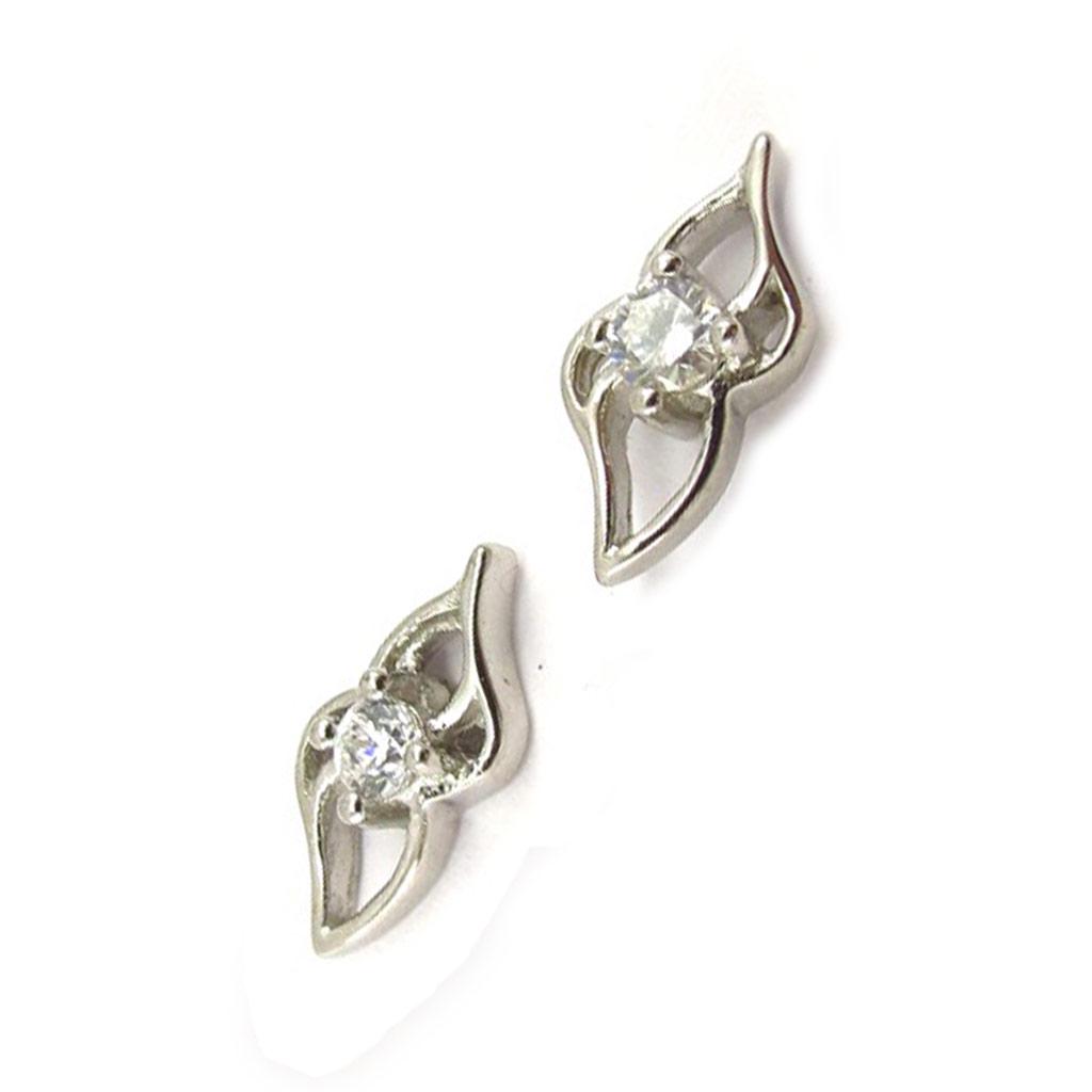 Les Trésors De Lily [B9562] - Boucles Argent 'Câlin' Blanc