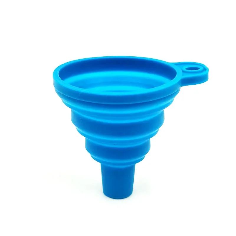 1/2Pcs Silicone Collapsible Foldable Funnel Household Kitchen Gadgets Portable Multifunctional Wine Oil Funnel Kitchen Supplies