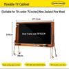 Vintage-Style TV Stand: Retro Movable Cabinet for Small Apartment Bedrooms and Living Rooms