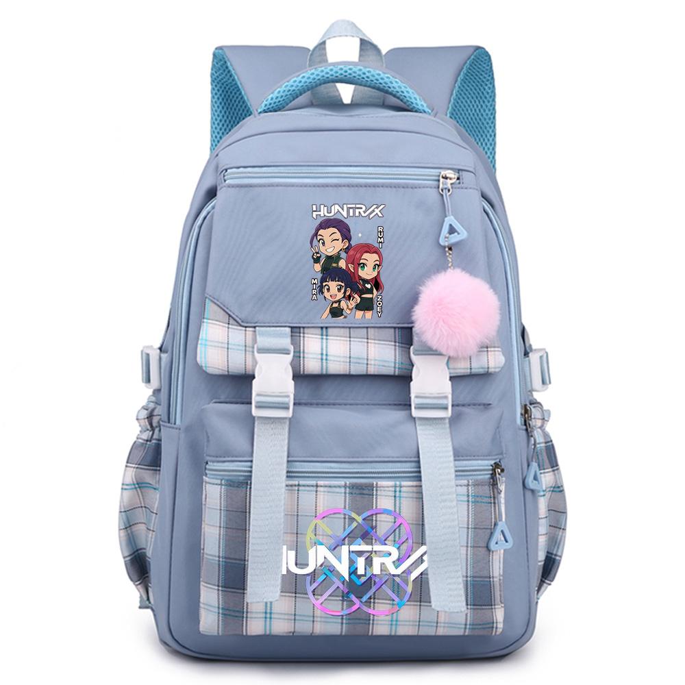 Niedlicher Cartoon K-Pop Aufdruck Rucksack mit großem Fassungsvermögen für Teenager Schüler Mädchen Junge Schultasche Buchtasche Kindergeschenk Damen Wasserdichte Reisetasche Mochila