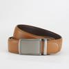 Dolly Road, Reverse Buckle Belt 3.5 Automatic Buckle Two-Layer Cowhide Belt, Men'S Leisure Belt