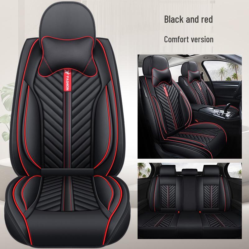 Universal Four-Season Sporty Microfiber Leather Car Seat Cover