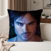 TV The Vvampire Ddiaries Damon Salvatore Pillow Case Suitable For Bedrooms Living Rooms Cars Home Decoration
