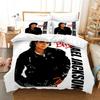 Michael Jackson Yatak Örtüsü Seti Tek Çift Tam King Boy Müzikal Dahi Yatak Takımı Yetişkinler Gençler Yatak Odası 200x200cm Nevresim Seti