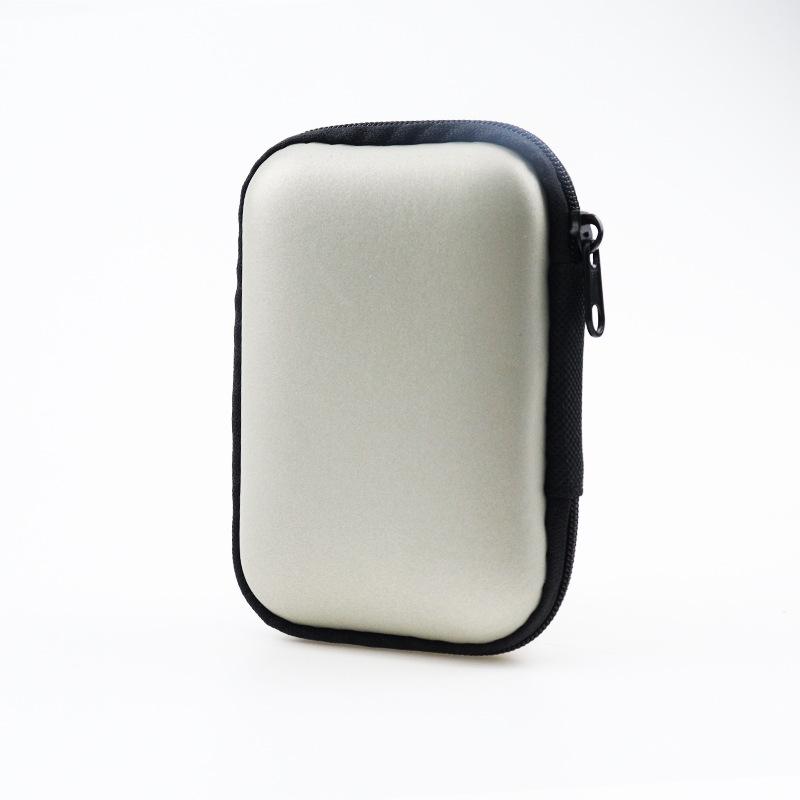 EVA Earphone & Cable Organizer with Mesh Pocket for Camera & Charger