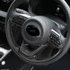 For Toyota Yaris /Yaris Cross    ABS Black Glossy Steering Wheel Panel Switch Button Cover Trim Interior Accessories