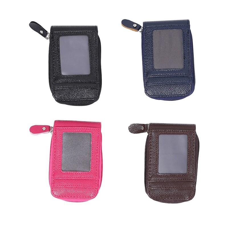 Porta carte multi-slot vintage piccolo portafoglio donna uomo business banca carta di credito borsa porta monete uomo portafoglio in pelle con cerniera