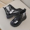 Winter Children's Boots Glossy Rhinestone Girls Ankle Boots Warm Plush Versatile Kids Causal Cotton Boots Thick Bottom Fashion