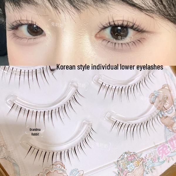 Rabbit Grandma M116 Korean Style Full Strip Lower Eyelashes - Natural, Airy Feel for Beginners
