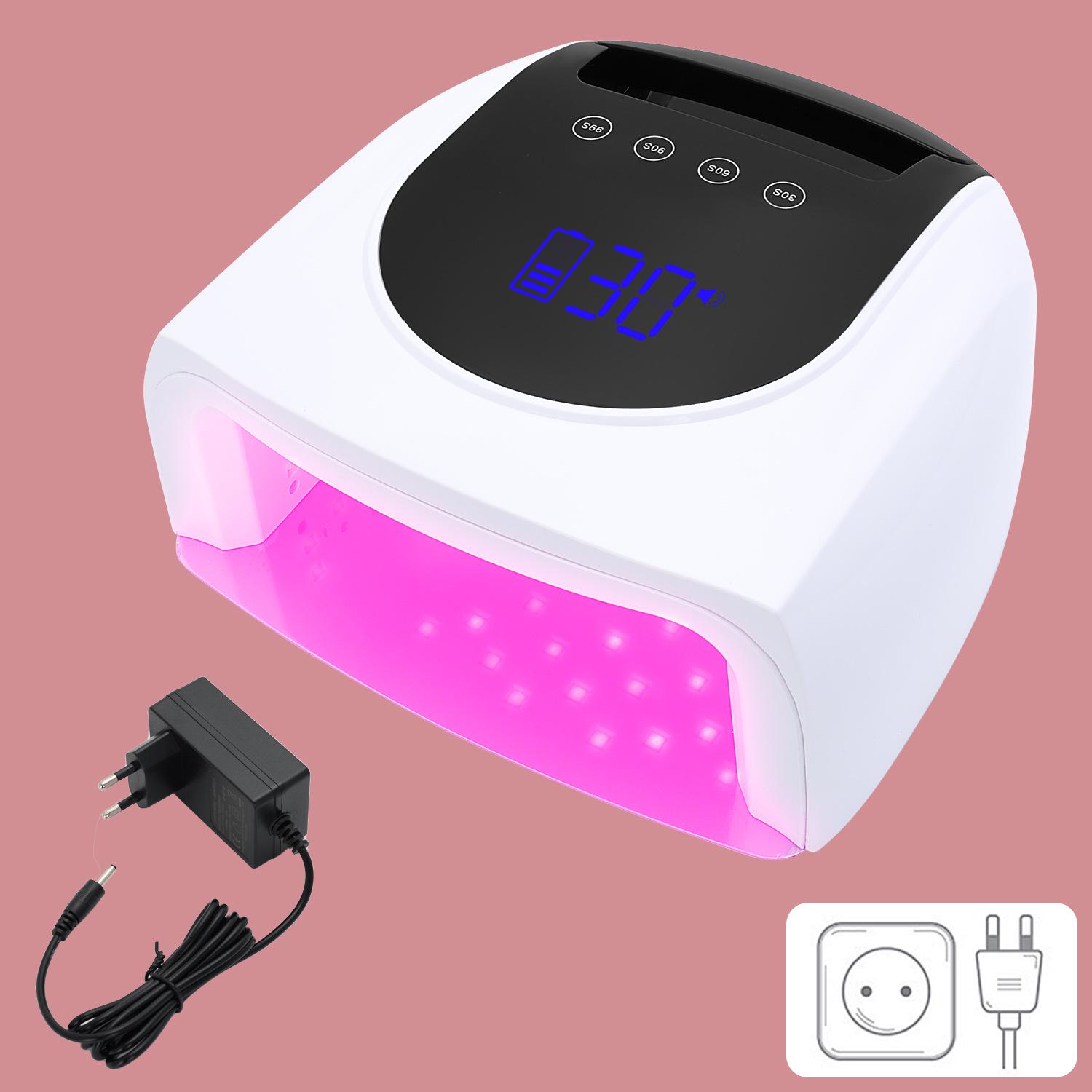 Высокомощная перезаряжаемая УФ-Светодиодная лампа для сушки ногтей 96 Вт