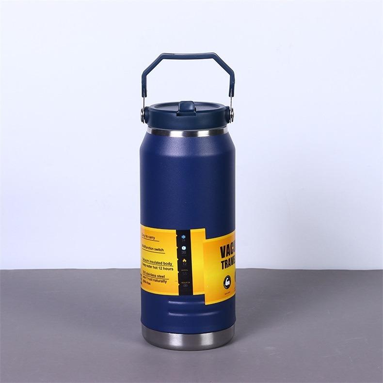 American 304 stainless steel large ice bucket outdoor mountain climbing and cycling sports water bottle straw cup