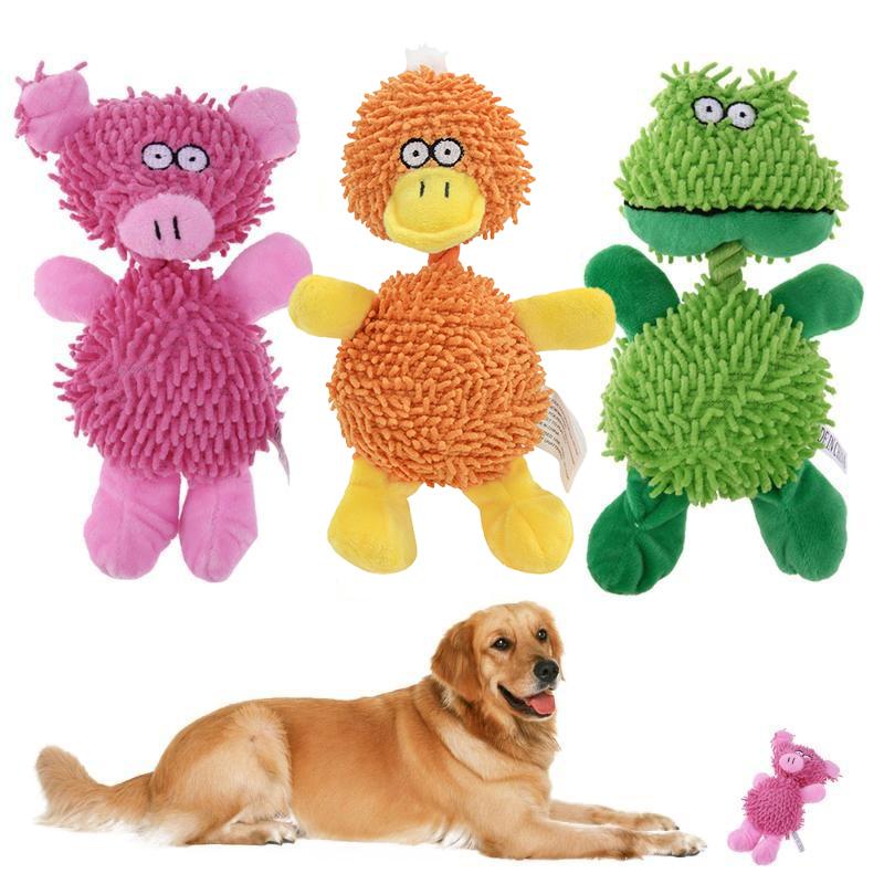 Animal Pet Doy Pet Toys Chew Squeaker Sound Toy for Dog Cats Playing Interactive Pig Duck Toy 1 Pc