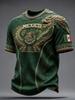 Mexico Style Aztec Graphic Football Jersey T Shirt Men Women 3D Print Sports Top Quic Short Sleeve Casual Outdoor Summer Wear