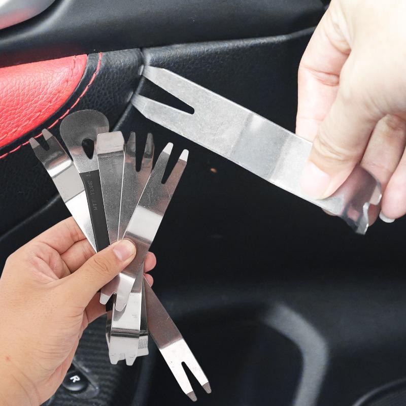Interior Door Panel Clip Fastener Removal Set for Vehicle Universal Trim Removal Tool Kit No Scratch Plastic Pry Tool Kit