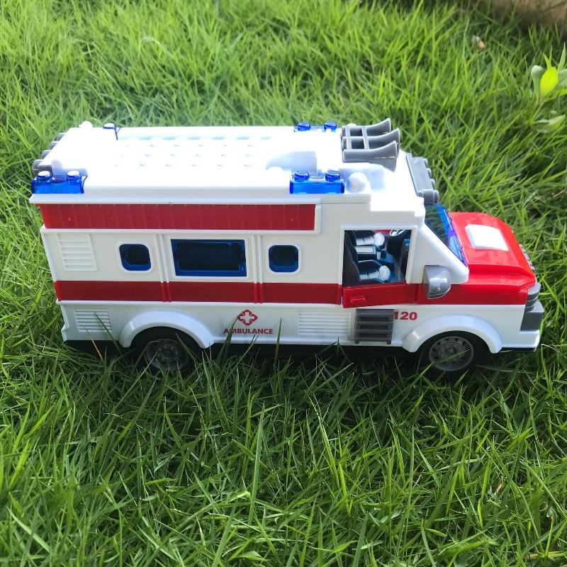 1:30 Kids Remote Control School Bus Ambulance Car Toys Children Wireless Electric Simulation Rc Cars Model With Lights Boys Gift