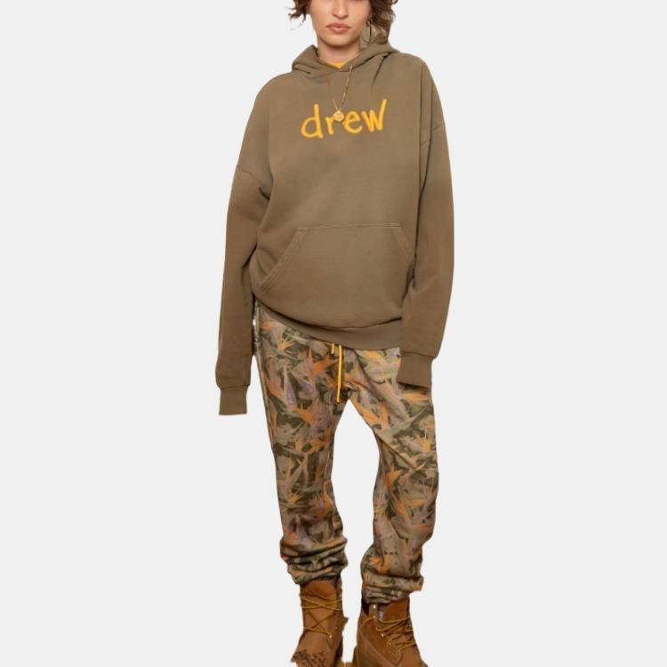 Drew House Scribble Oversized Hoodie 'Olive Green' Men's DR-FW22-106
