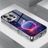 Colorful For Apple Pattern Electroplated Glass TPU Phone Case For iPhone 17 16 Pro Max 15 Pro 14 Plus 13 12 11 17 Air 16E Cover