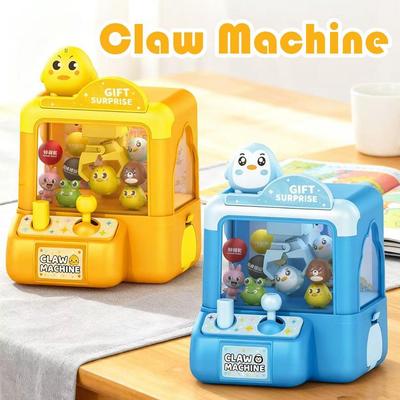 Mini Claw Machine for Kids Cartoon Grab Ball Doll Machine Home Candy Twisted Egg Catcher Toy Arcade Game Prize Gift Machine