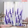 2pcs,2D Plane Printing Curtains Roller Blinds Lavender Bliss(2) 100% Polyester (without Rod) Decorations Inside Ldeal for Living