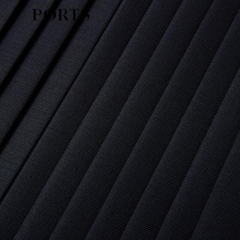 Ports Women's Pleated A-Line Midi Skirt