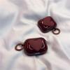 Burgundy Three-dimensional Love for Apple Bluetooth Headset Case AirPods Pro1/1/1/1 Generation Headset Case