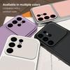 For Samsung Galaxy S22 Ultra Case S21Ultra Cover Leather Case Luxury Lens Protection Phone Case Protect Matte leather Back Cover