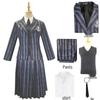 Wednesday Addams School Uniform Cosplay Costume for Halloween