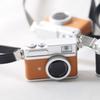 1:12 Dollhouse Mini Vintage Camera with Belt Model DIY Keychain Pendant for Children Adults DIY Handicraft Party Supply