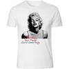 Marilyn Mantente Elegante Nunca Vulgar Solo un Poco Traviesa Camiseta Negra y Blanca Unisex Camiseta S -5XL
