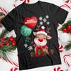 Vtipná vánoční čepice Santa Clause Roztomilé sobí vánoční tričko #MC