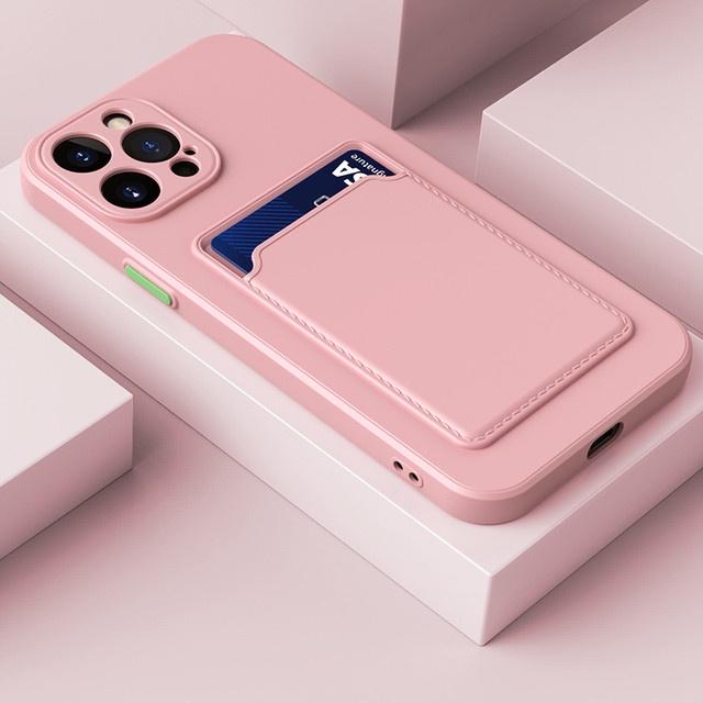 

Xiaomi Redmi Note 13s 13 12s 12 11s 11 Pro Pro + Poco X6 Pro 12C 13C с зажимом для кошелька, держателем для карт, противоударный мягкий силиконовый чехол для телефона Redmi Note 10 10s 4G розовый