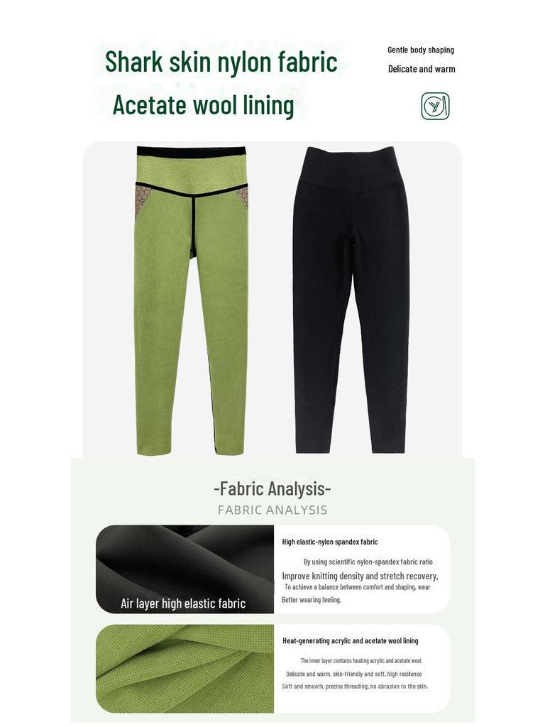 Cotton Bazaar Damen Samtgefütterte Warme Slim-Fit Leggings