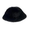 Women's Fuzzy Faux Fur Bucket Hat Winter Plush Furry Ladies Hat Fluffy Sherpa Fisherman