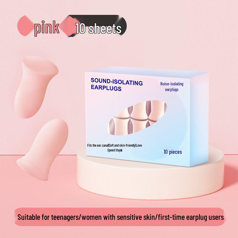 Silicone Noise-Cancelling Earplugs for Sleeping & Swimming (Waterproof, Soundproof, In Stock)