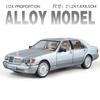CTEJP1 1:24 Mercedes Benzs W140 S320 Classic Sedan Alloy Scale Car Model Diecast Metal Sound&Light Children Toy Car Vehicles Gift