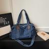 Denim Umhängetasche Damen Handtasche Große Kapazität Wasserabweisend Crossbody Tasche